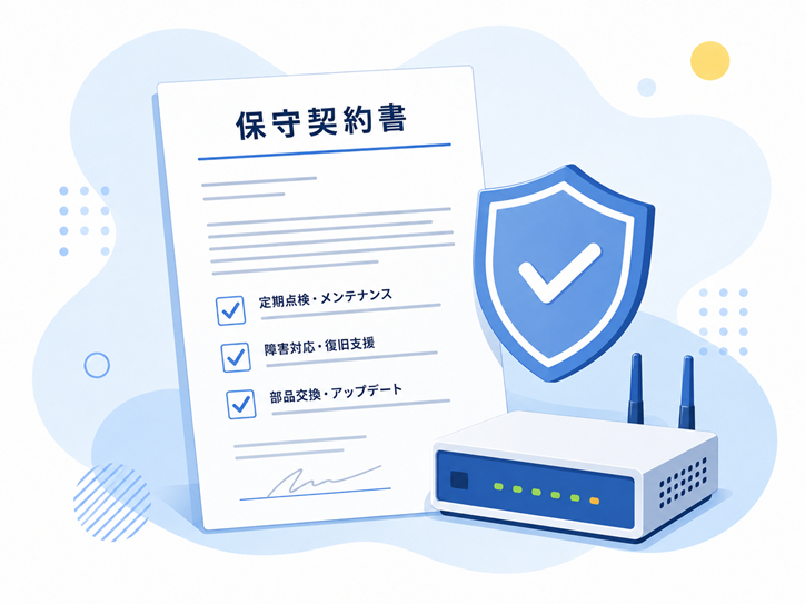 保守契約書のイメージ
